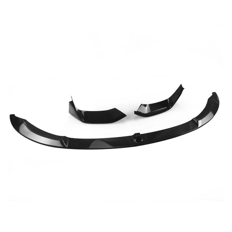 Auto Frontlippe Spoiler Für F80 Für M3 Für F83 F82 Für M4 2015-2020 Frontschürze Spoiler Lippe Klinge Untere Seite Air Vent Hood Kit Front Spoiler Lippe(Carbon Fiber Look) von Cvgffs