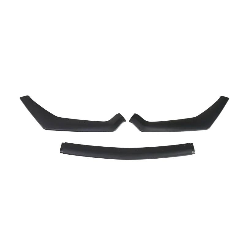 Auto Frontlippe Spoiler Für Ford Für Mustang Für GT 2018-2021 3Pcs Auto Vorderen Stoßfänger Lip Spoiler Seite Splitter Deflektor Body Kits Front Spoiler Lippe(Matte Black) von Cvgffs