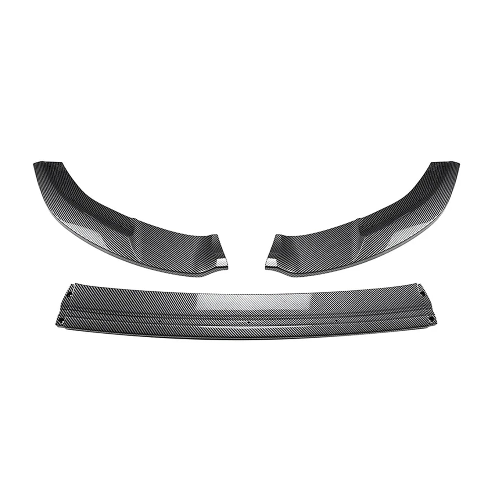 Auto Frontlippe Spoiler Für VW Für Golf 7 Für MK7 Für GTI Für R Für 2012-2017 Front Stoßstange Splitter Lip Spoiler Protector Auto Körper Kit Front Spoiler Lippe(Carbon Look) von Cvgffs