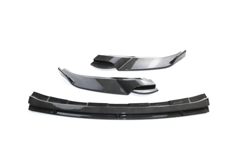 Auto Frontlippe Spoiler Für VW Für T-Roc Für TSI Für TDI 2017-2022 Auto Vorderen Stoßfänger Lip Spoiler Körper Kit Zubehör Front Spoiler Lippe(Carbon Look) von Cvgffs