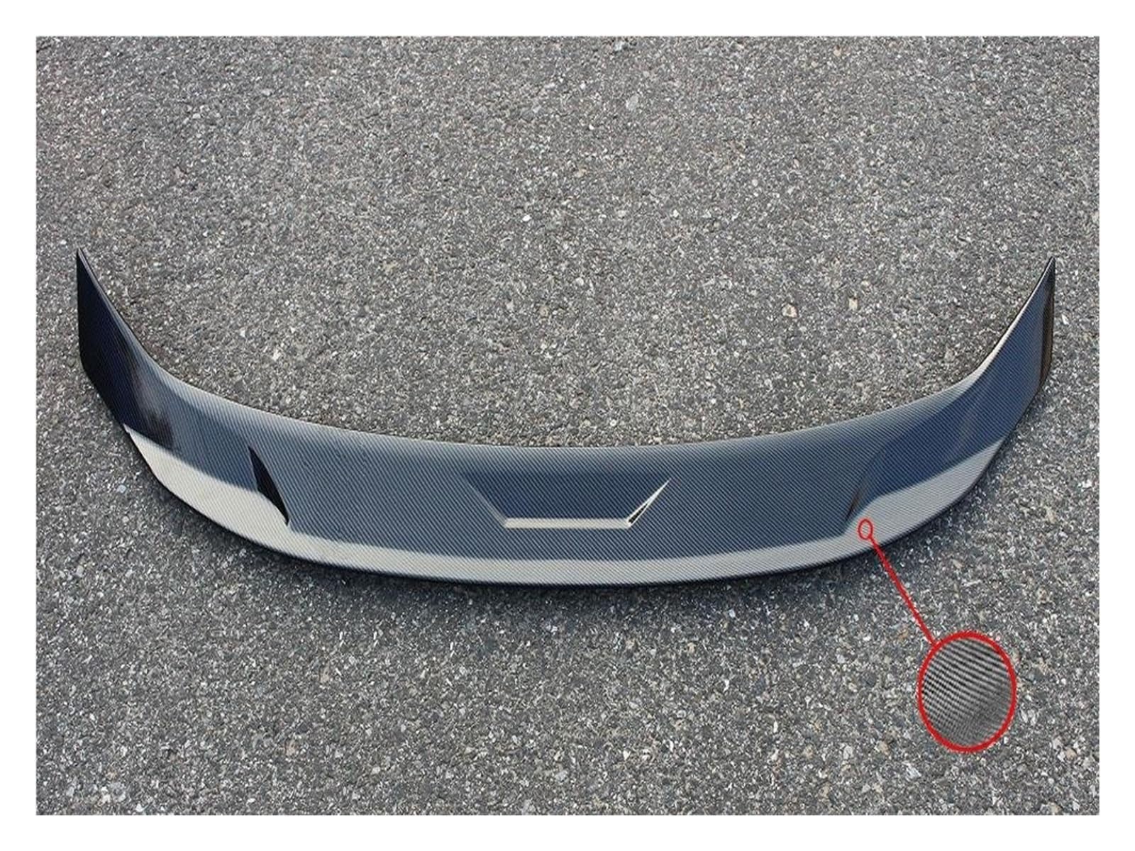 Auto Heckspoilerflügel Für Civic Für 11TH Gen 2021 2022 Limousine Hinten Stamm Spoiler Flügel Körper Kit Racing JDM Boot Lip Schwanz Auto-Heckspoiler(Carbon Fiber Look) von Cvgffs