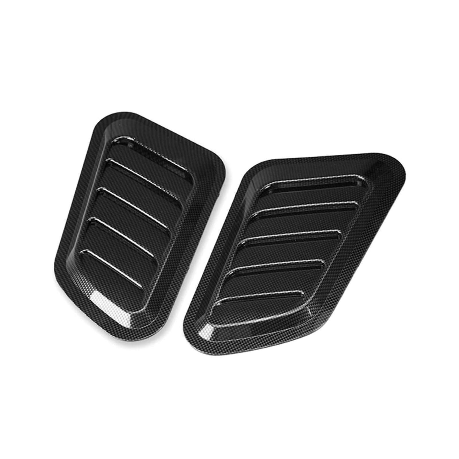 Auto Lufteinlass Aus Universal Dekorieren Für ABS Auto Air Flow Intake Hood Scoop Vent Bonnet Abdeckung Auto Zubehör 2Pcs Auto Lufteinlässe(Carbon Fiber) von Cvgffs