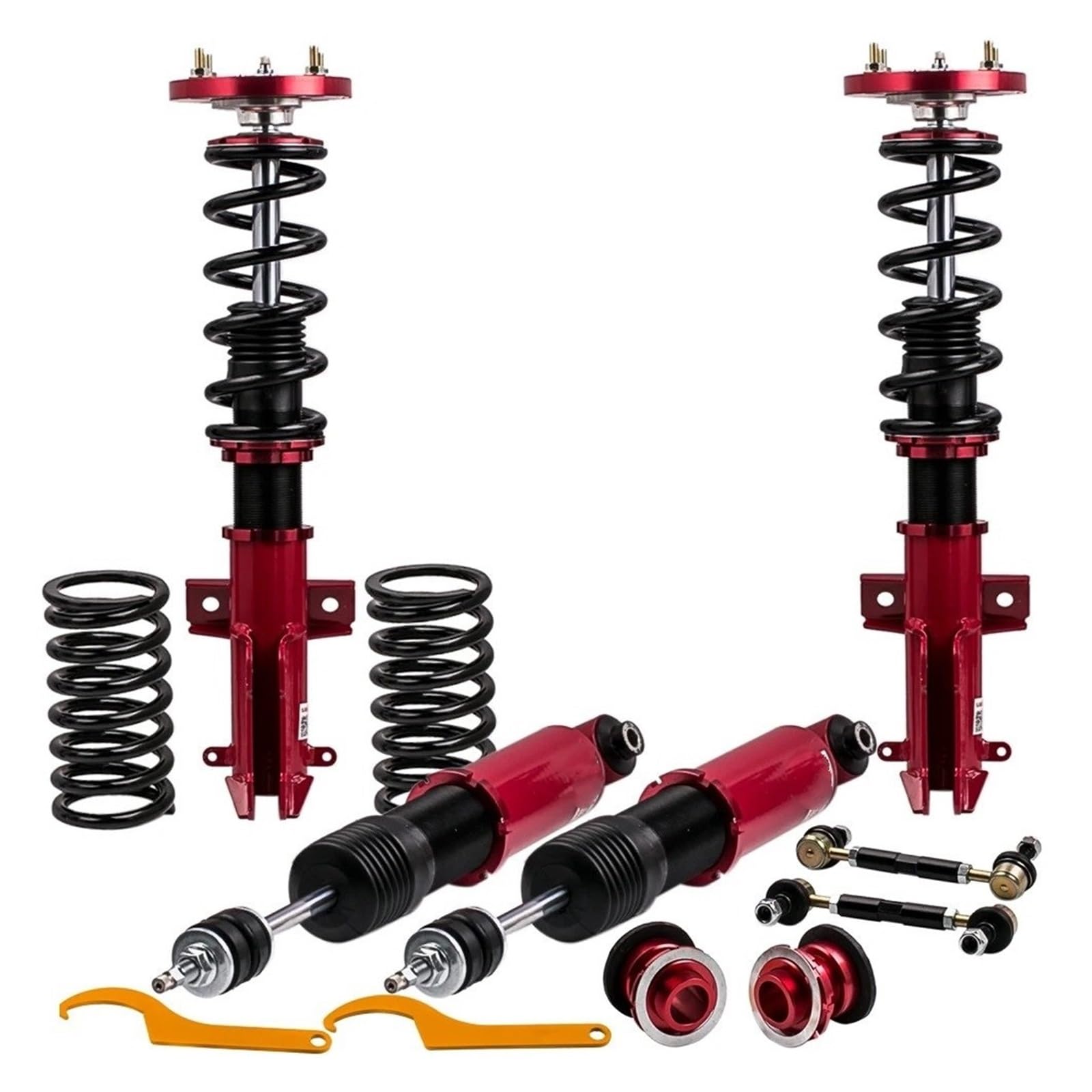 Auto-Stoßdämpfer Für Ford Für Mustang 2005-2014 ADJ Komplette Gewindefahrwerk Suspension Kits Dämpfer Stoßdämpfer Frühling Dämpfer Kraft Dämpfer Federung von Cvgffs