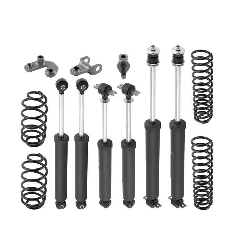 Auto-Stoßdämpfer Für Jeep Für Wrangler TJ Für Unlimited 4WD 2004 2005 2006 2,5 "Lift Kit W/Dual Lenkung Stabilisator Dämpfer Federung von Cvgffs