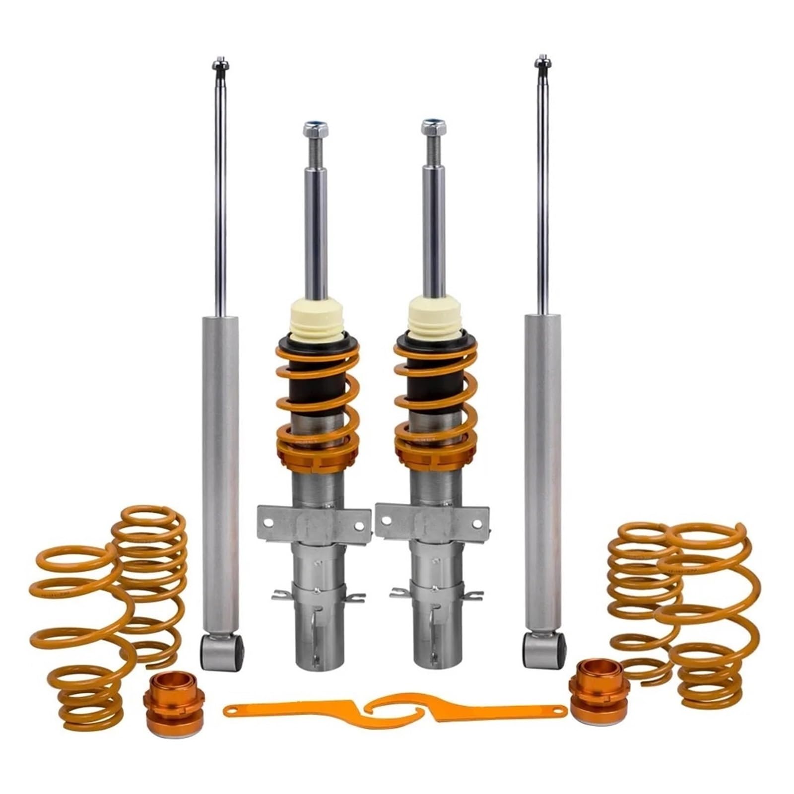 Auto-Stoßdämpfer Für Sitz Für Cordoba 6L2 Für Limousine 2002 2003 2004 2005 2006 2007 2008 2009 Gewindefahrwerk Stoßdämpfer Strut Dämpfer Federung(Gelb) von Cvgffs