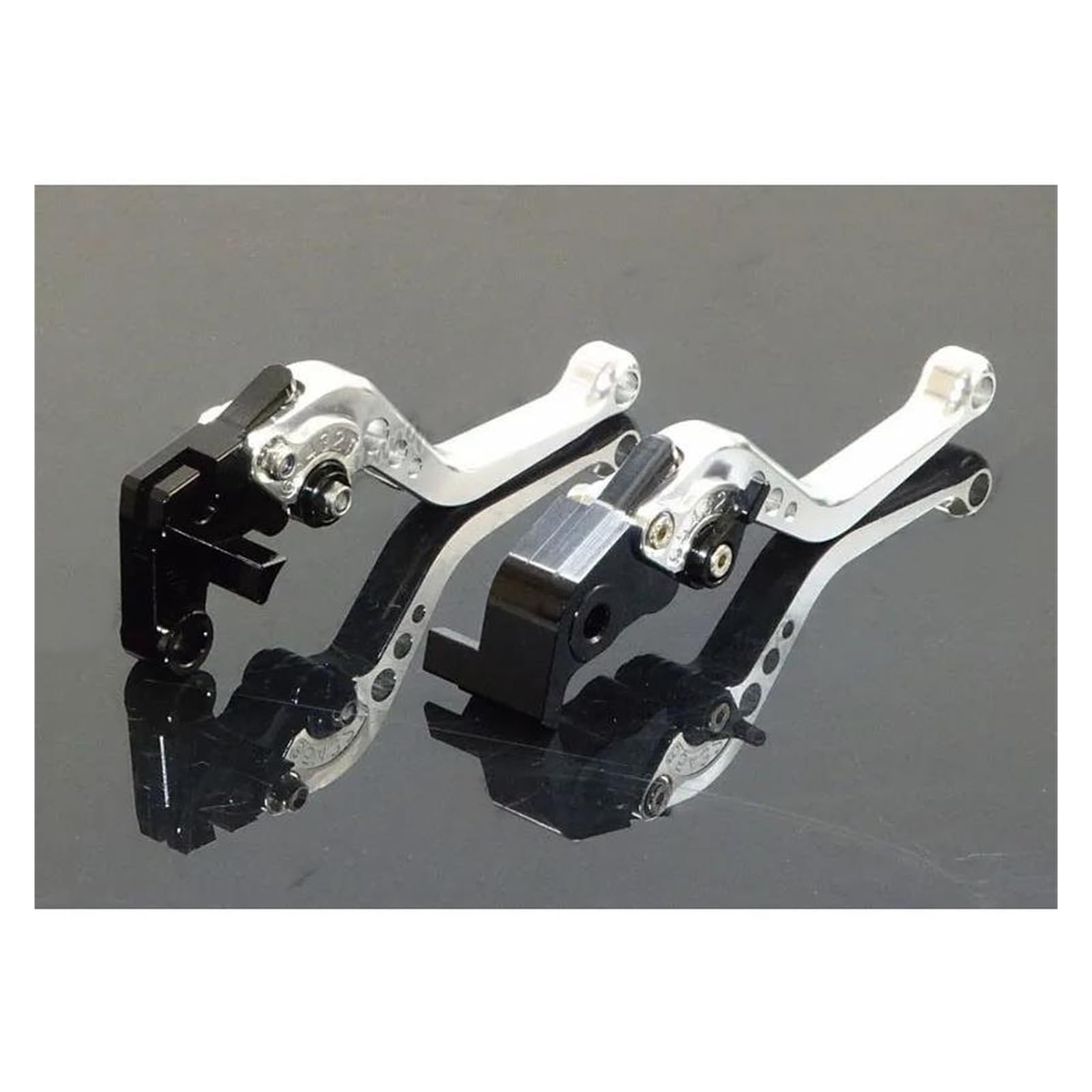 Bremshebel Für Kawasaki Für Ninja 650 Für ER6F Für ER6N Für ER Für 6N 6F 2009 2010 2011 2012 2013 2014 2015 2016 CNC-Bremskupplungshebel Kurz Bremsgriff(Silber) von Cvgffs