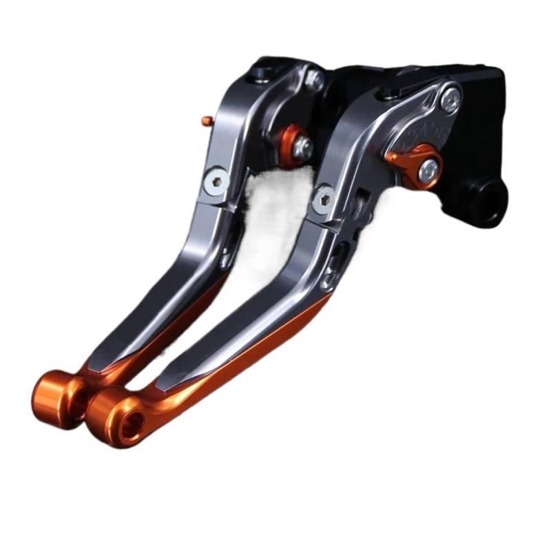 Bremshebel Für Kawasaki Z 900RS Für Z900 RS Für Z900RS 2018 2019 2021 2022 CNC Klappbare Ausziehbare Motorradbremskupplungshebel Bremsgriff(Orange Titanium) von Cvgffs