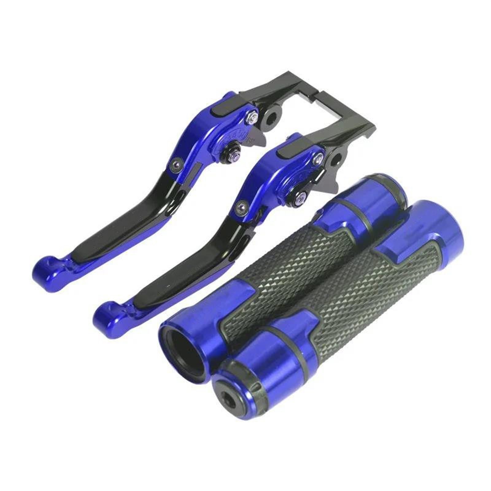 Bremshebel Für Xmax 250/300/400 Motorrad Bremse Kupplung Hebel Folding Erweiterbar Einstellbare Motorrad Teile Bremsgriff(Blau) von Cvgffs