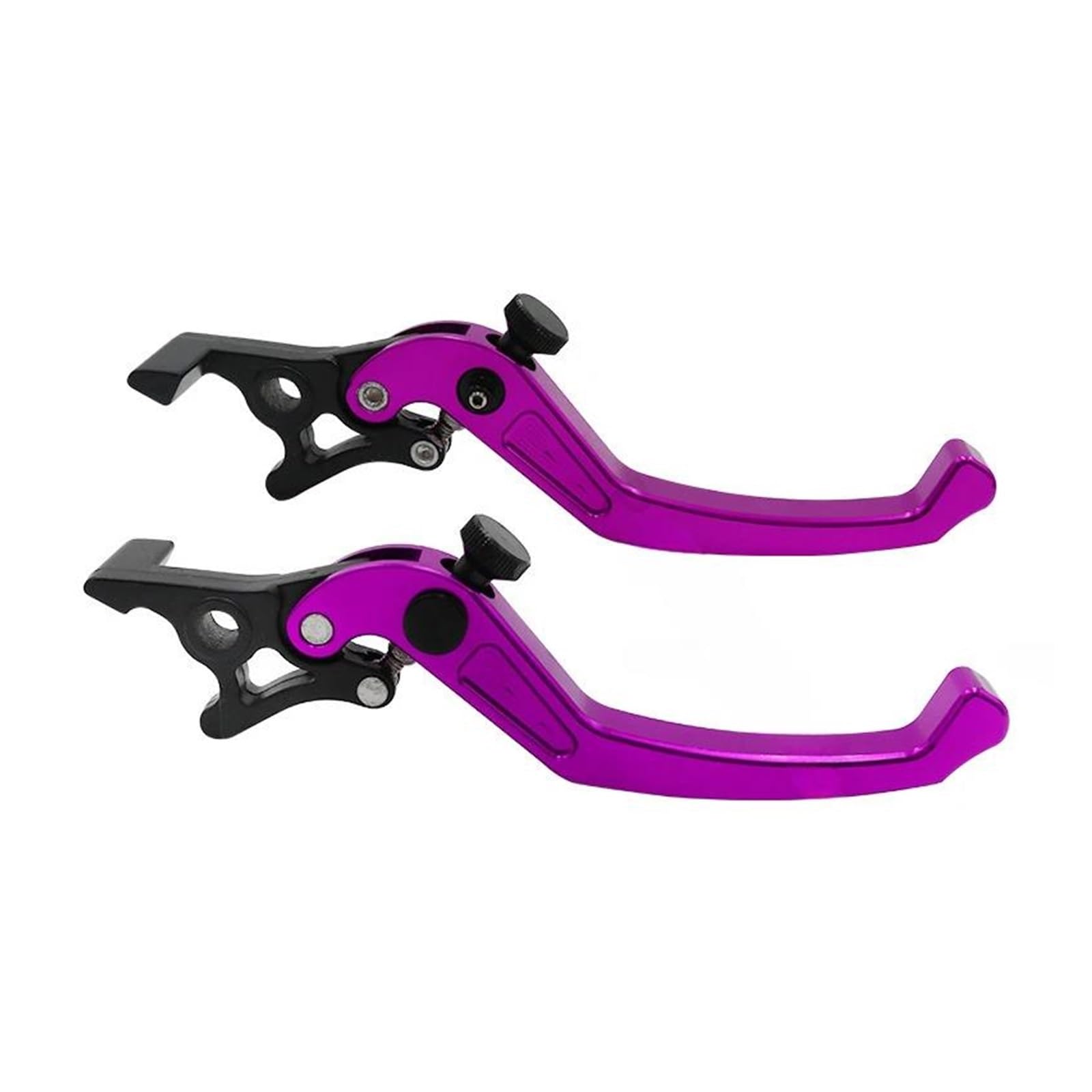 Bremshebel Motorrad-Doppelscheibenbremse Universelles CNC-verstellbares Aluminium-Doppelbremsgriffhebel Motorrad-Modifikationszubehör Bremsgriff(Purple) von Cvgffs