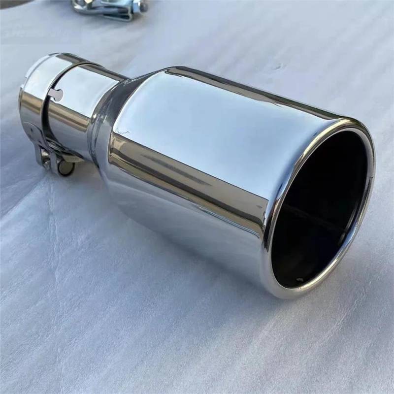 Endrohr Edelstahl Single The Flat Universal Muffler Tail Throat Car Modification Exhaust Pipe Ajax 2022 2023 H7 Androidauto Auspuff Endrohr von Cvgffs