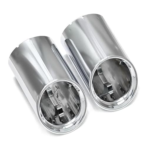 Endrohr Für G20 G21 320 330i G22 G26 420i 430i Auto Endrohr Abdeckung Schalldämpfer Spitze Endrohr Ersatz Auspuff System Düse 2020 + Auspuff Endrohr(1 Pair Silver) von Cvgffs