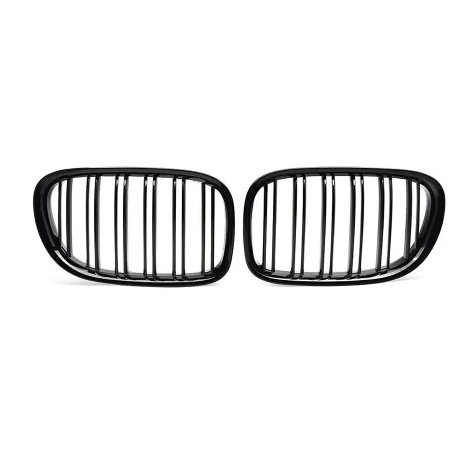 Front Kühlergrille Frills Für 7er F01 F02 F03 F04 2009-2015 2X Auto Front Nierengrill Nierengrill Glanz Schwarz Doppellamellen Auto Grill Zubehör Gitter Kühlergrill von Cvgffs