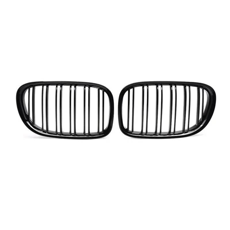 Front Kühlergrille Frills Für 7er F01 F02 F03 F04 2009-2015 2X Auto Front Nierengrill Nierengrill Glanz Schwarz Doppellamellen Auto Grill Zubehör Gitter Kühlergrill von Cvgffs