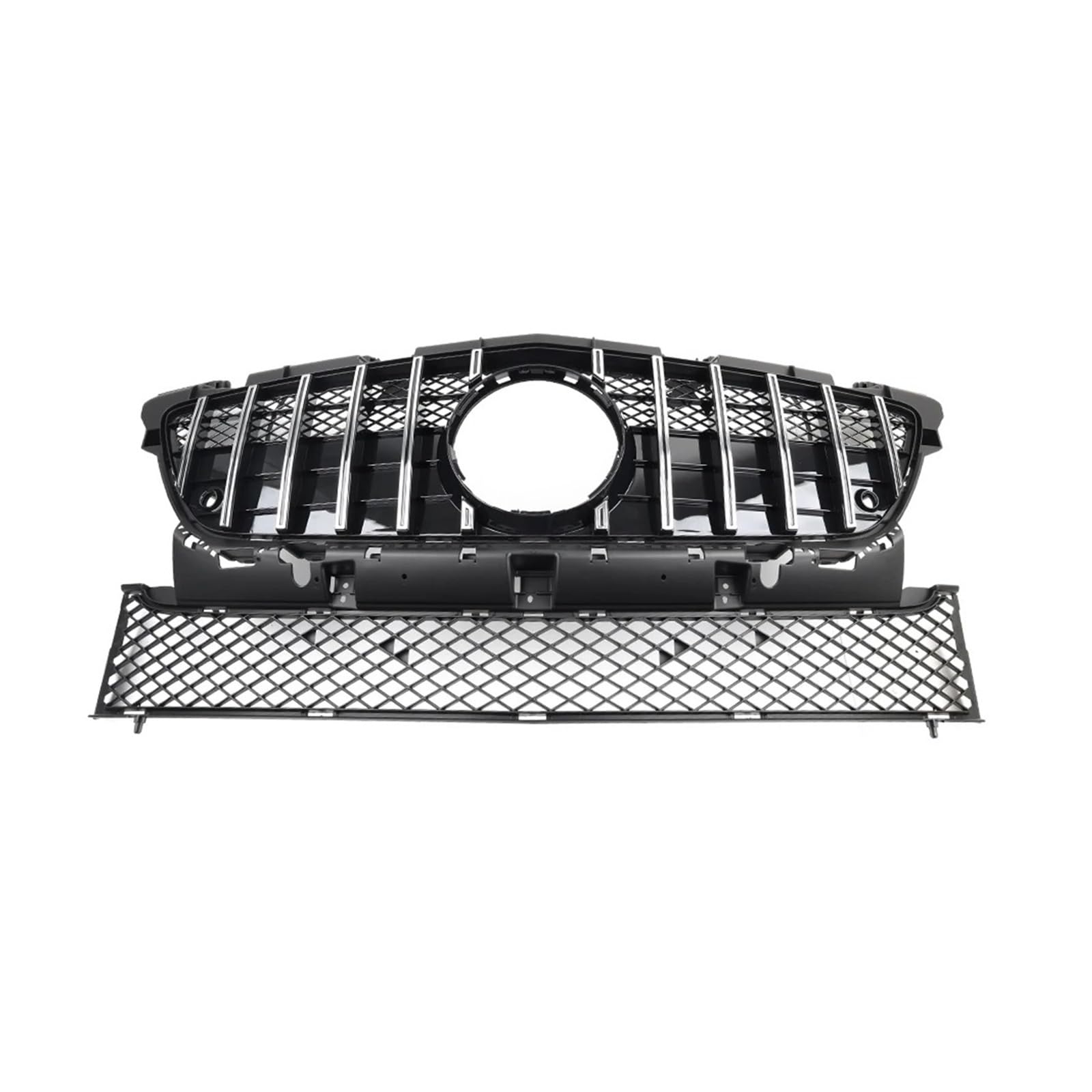 Front Kühlergrille Frills Für Benz Für SLK-Klasse R172 SLK200 SLK350 SLK250 2011-2016 Auto Frontstoßstange Racing Grill Für GTR Style Kühlergrill Gitter Kühlergrill(Chrome) von Cvgffs