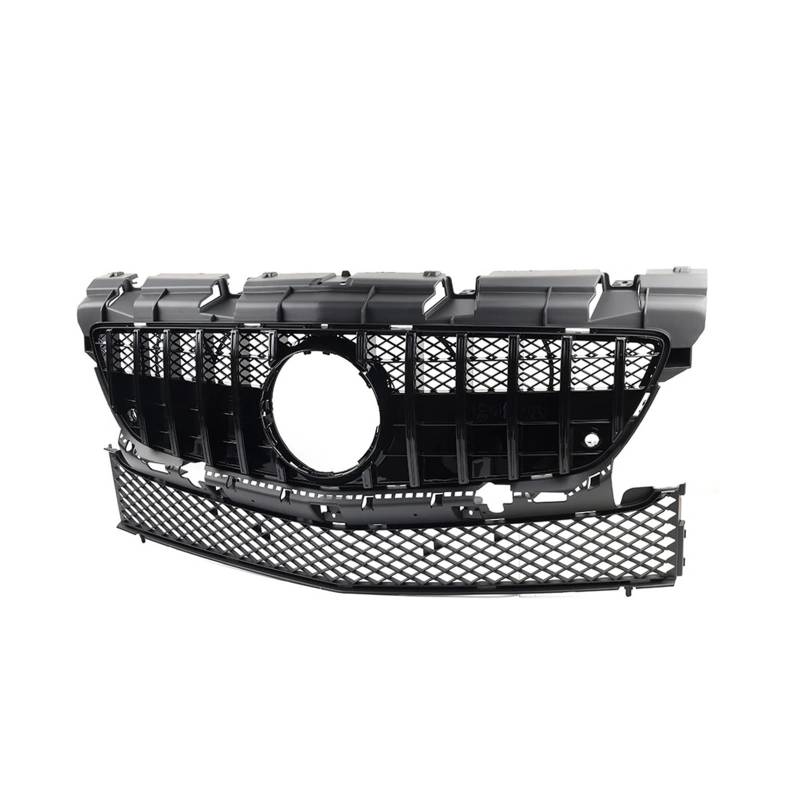 Front Kühlergrille Frills Für Benz Für SLK-Klasse R172 SLK200 SLK350 SLK250 2011-2016 Auto Frontstoßstange Racing Grill Für GTR Style Kühlergrill Gitter Kühlergrill(Schwarz) von Cvgffs