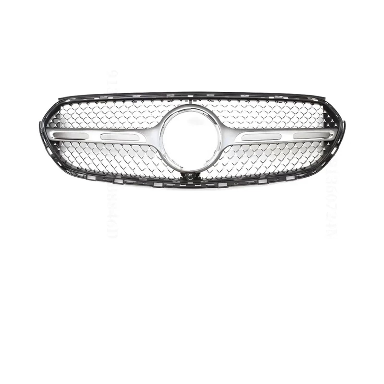 Front Kühlergrille Frills Für Benz Neu Für GLC Für X254 2022 2023 2024+ GT Diamond Style Frontkühlergrill Einlassgitter Mesh Grill Tuning Zubehör Gitter Kühlergrill(DM Silvery) von Cvgffs