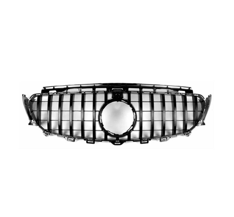 Front Kühlergrille Frills Für Benz W213 C238 A238 E36 2016-2020 Mittelgitter Frontstoßstangengrill Einlassgrill GT Diamond E63 Style Tuning Zubehör Gitter Kühlergrill(GT Black) von Cvgffs