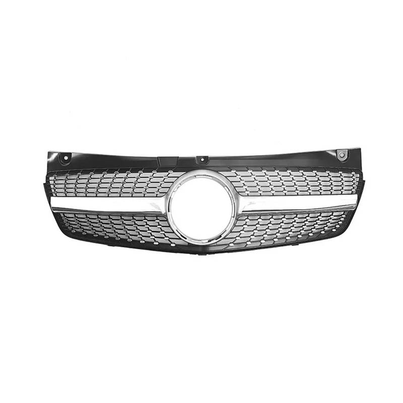 Front Kühlergrille Frills Für Benz W639 2011 2012 2013 2014 Für Viano Für Vito Front Racing Grills Body Kit Tuning Front Stoßstange Abdeckung Trim Haube Grille Gitter Kühlergrill(Silvery Look) von Cvgffs