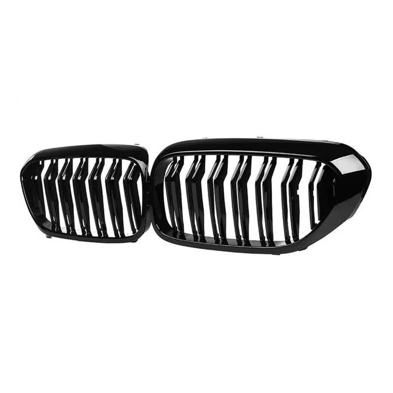 Front Kühlergrille Frills Für G30 G31 G38 5er-Serie Für M5 520i 530i 540i 2017-2020 Schwarz Glänzender Autogrill Grill Frontniere Doppellamelle Autozubehör Gitter Kühlergrill von Cvgffs