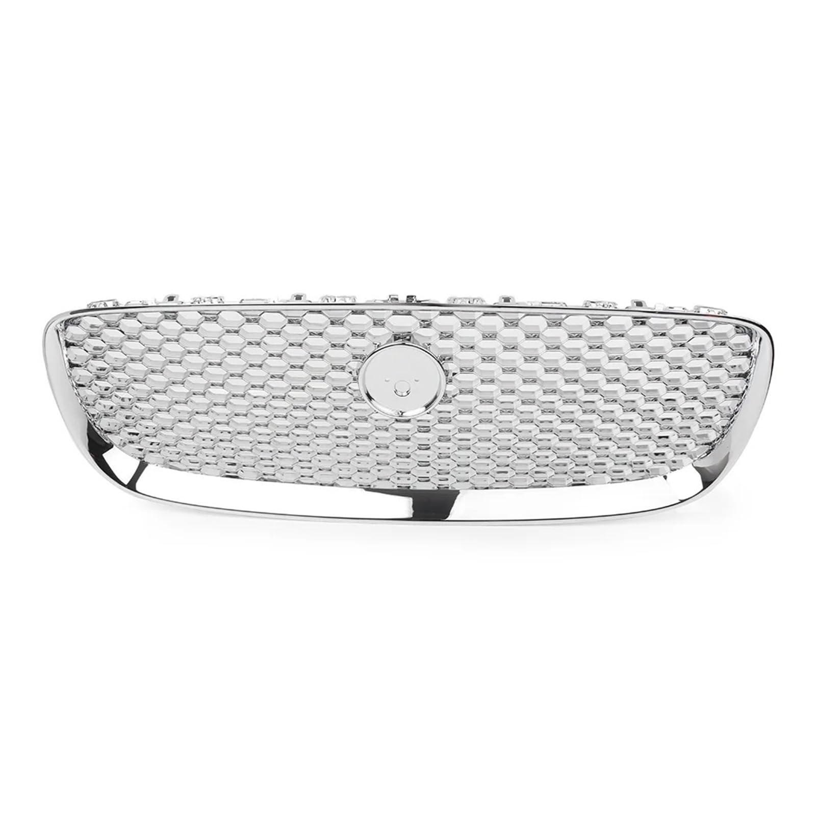 Front Kühlergrille Frills Für Jaguar Für XF Für XFR Für X260 2016 2017 2018 2019 2020 Auto-Front-Kühlergrill Chrom-Obergrill Gitter Kühlergrill von Cvgffs