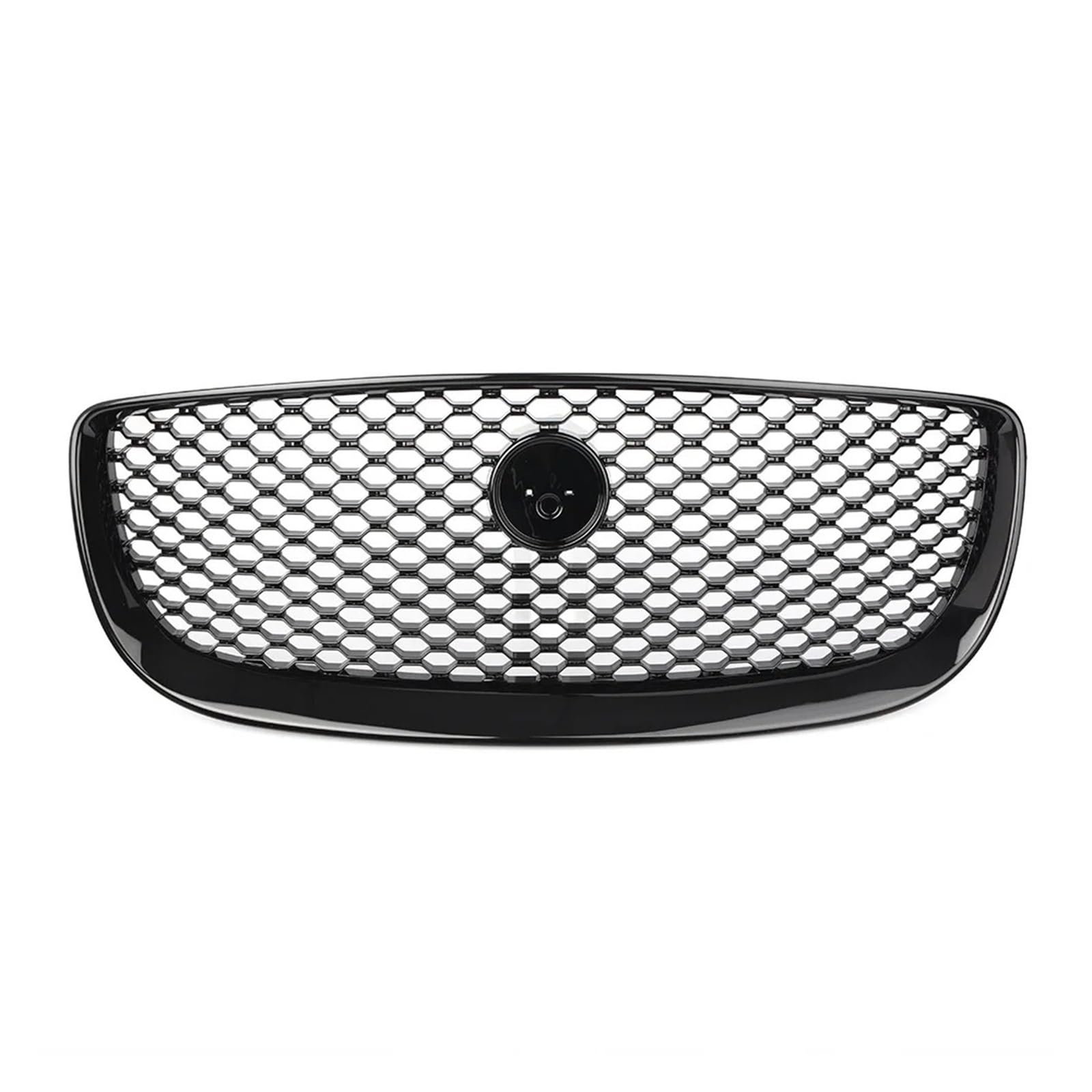 Front Kühlergrille Frills Für Jaguar Für XJ 2016 2017 2018 2019 2020 Auto Vorne Mitte Kühlergrill Ersatz Zubehör Auto Oberen Mesh Kühlergrill Gitter Kühlergrill(Schwarz) von Cvgffs