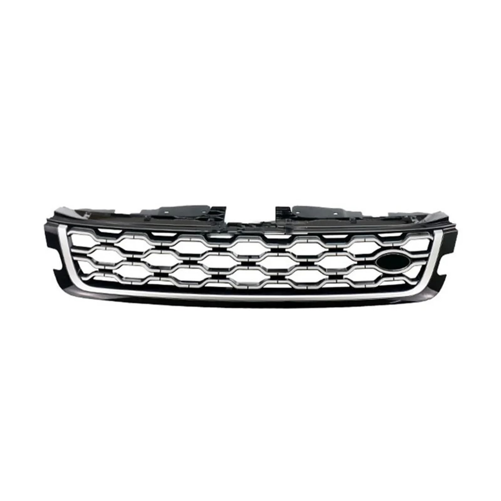 Front Kühlergrille Frills Für Land Für Range Für Rover Evoque 2020 2021 2022 L551 Frontstoßstangengrill Grill Autozubehör Lufteinlassgitter Stoßstangenabdeckung Gitter Kühlergrill(Silvery) von Cvgffs