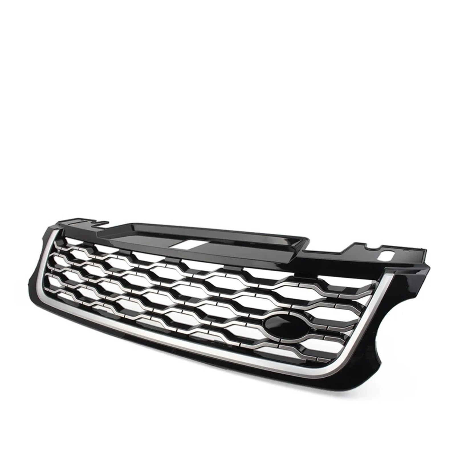 Front Kühlergrille Frills Für Land Für Rover Für Range Für Rover Für Sport 2014 2015 2016 2017 Auto Frontstoßstangengrill Lufteinlass Kühlergrill Gitter Kühlergrill(Black Silver) von Cvgffs