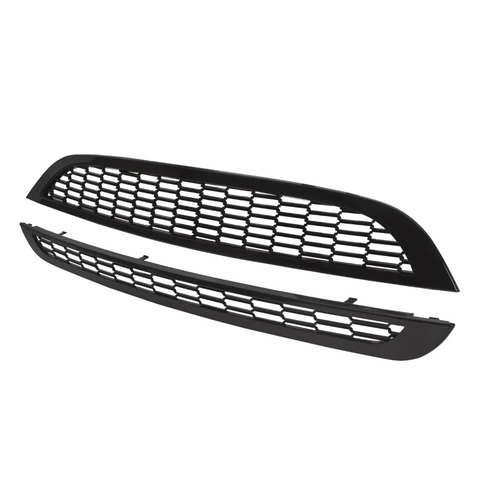 Front Kühlergrille Frills Für Mini R50 R52 R53 51137026202 51137133847 51117127931 2 Stücke Front Upper Lower Grill Kompatibel Honeycomb Mesh Schutz Trim Abdeckung Gitter Kühlergrill von Cvgffs