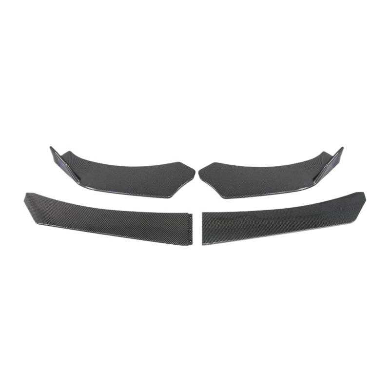 Frontstoßstange Spoiler 4/5 STÜCKE Universal Auto Vorderen Stoßfänger Lip Body Kit Spoiler Canard Splitter Diffusor Kohlefaser Für Benz Frontstoßstange Lip(4PC Carbon Fiber) von Cvgffs