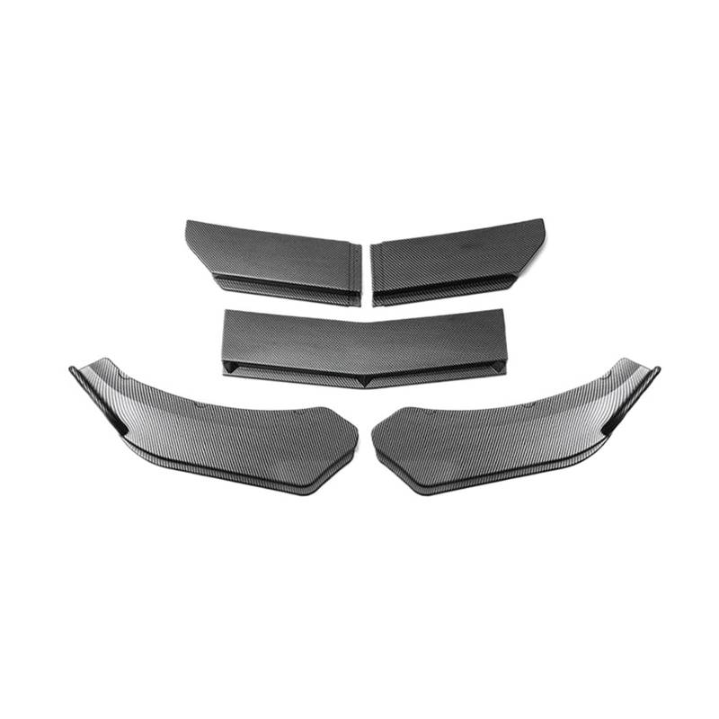 Frontstoßstange Spoiler 4/5 STÜCKE Universal Auto Vorderen Stoßfänger Lip Body Kit Spoiler Canard Splitter Diffusor Kohlefaser Für Benz Frontstoßstange Lip(5PC Carbon Fiber) von Cvgffs