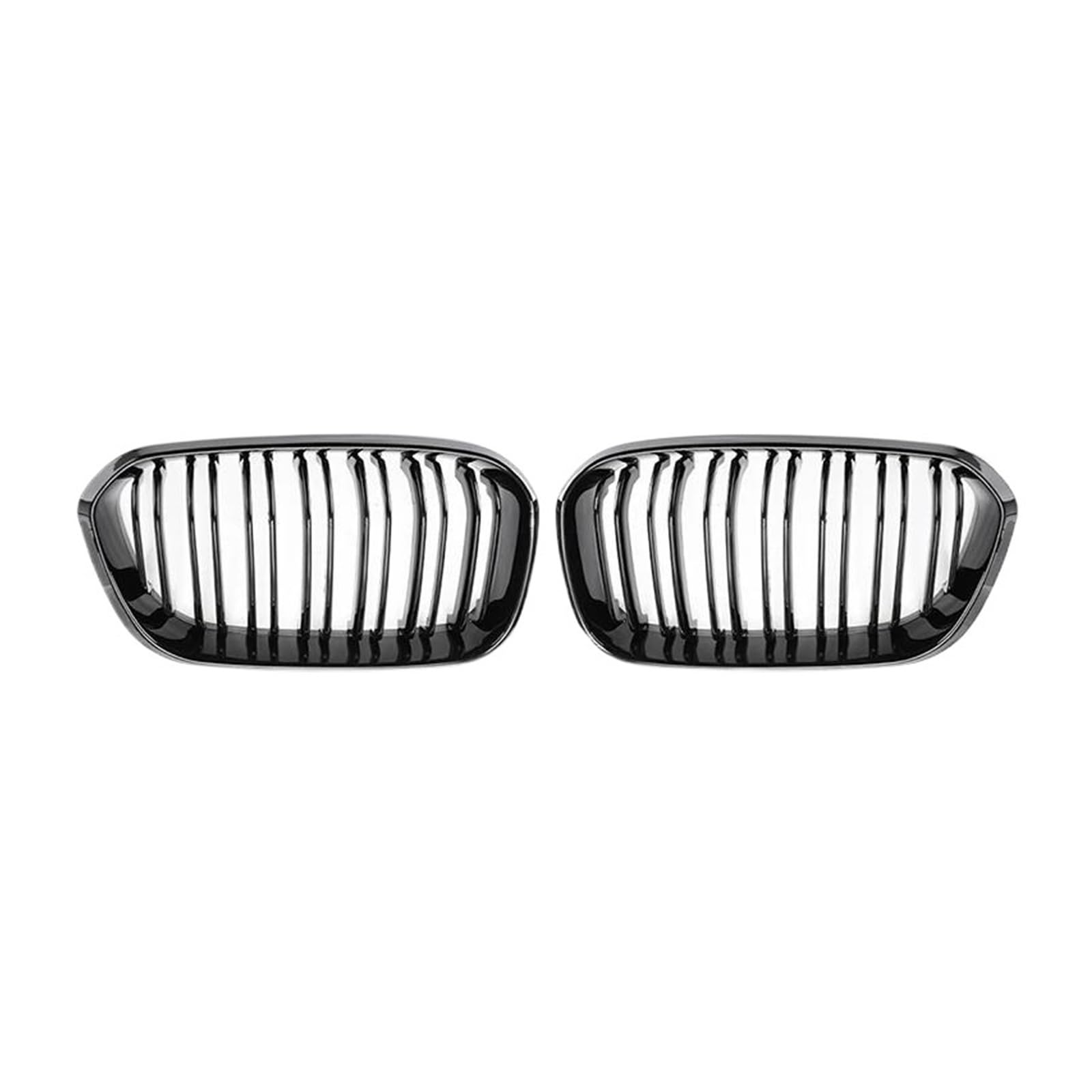 Frontstoßstange Spoiler Für 1 Serie F20 F21 LCI 120i 2015-2017 Doppel Lamellen Ersatzteile Auto Front Niere Stoßstange Racing Grille Frontstoßstange Lip von Cvgffs