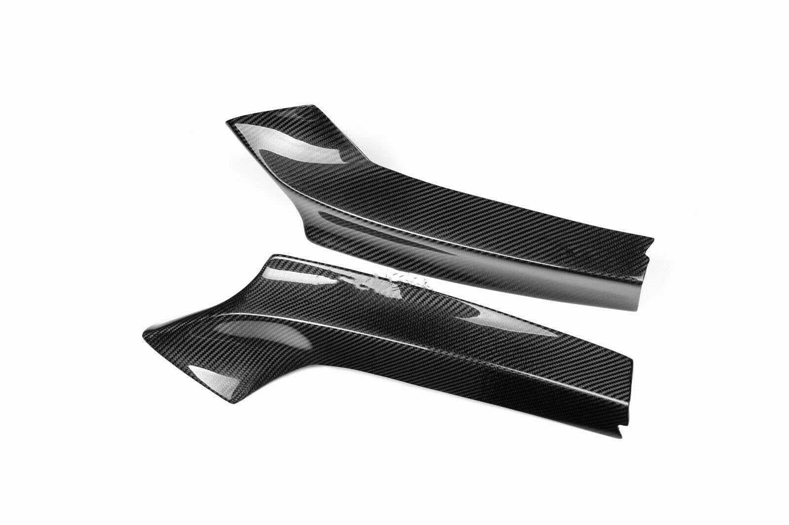 Frontstoßstange Spoiler Für 2 Serie F22 F23 M235i M240i 2014 + Carbon Fiber Front Seite Stoßstange Lufteinlass Vent Abdeckung Trim Unten Spoiler Splitter Lip Frontstoßstange Lip von Cvgffs