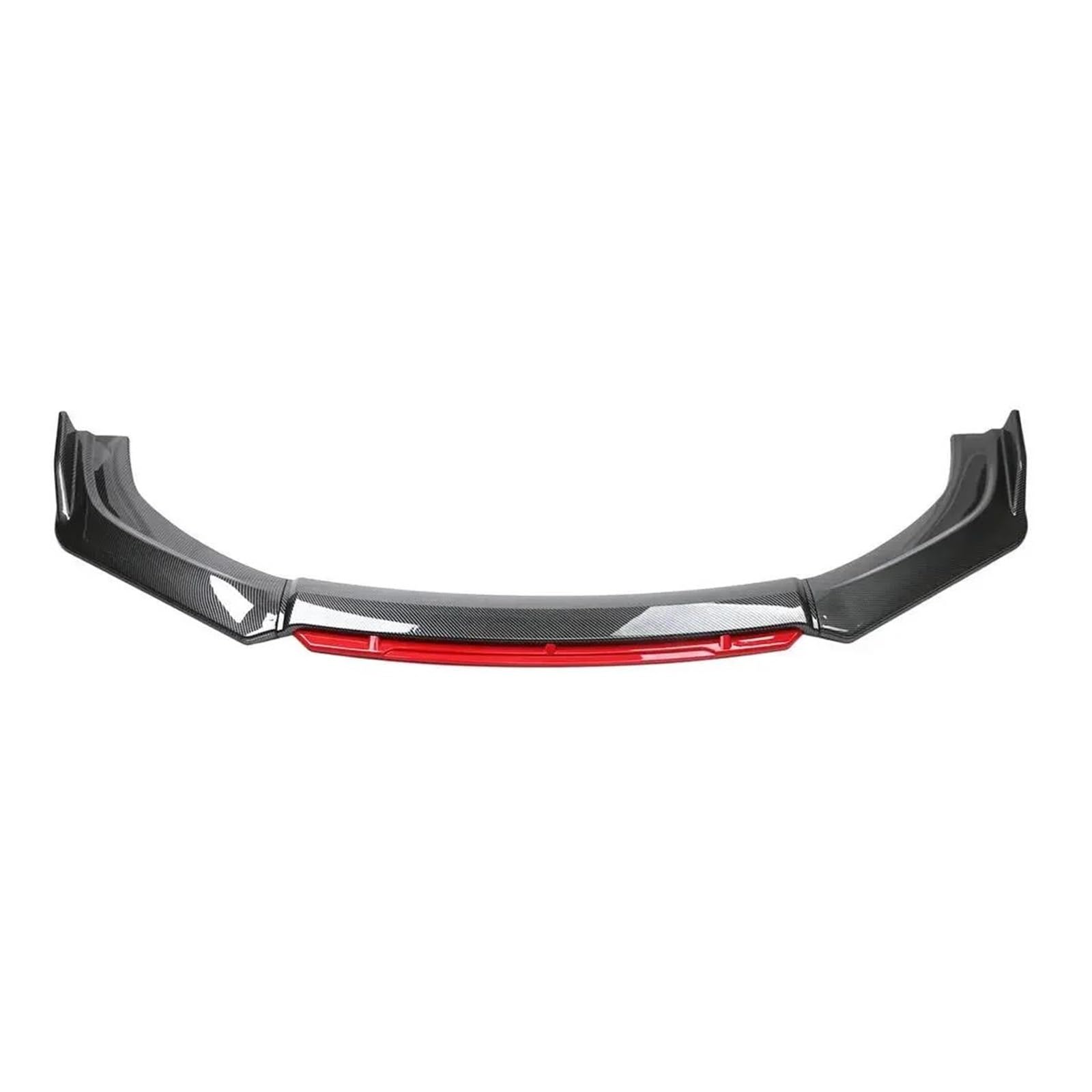 Frontstoßstange Spoiler Für 3er E46 E90 Frontstoßstange Lippe Kinn Spoiler Splitter Diffusor Body Kit Verkleidung Air Dam Canard Splitter Guard Autoteile Frontstoßstange Lip(Carbon Fiber and Red) von Cvgffs