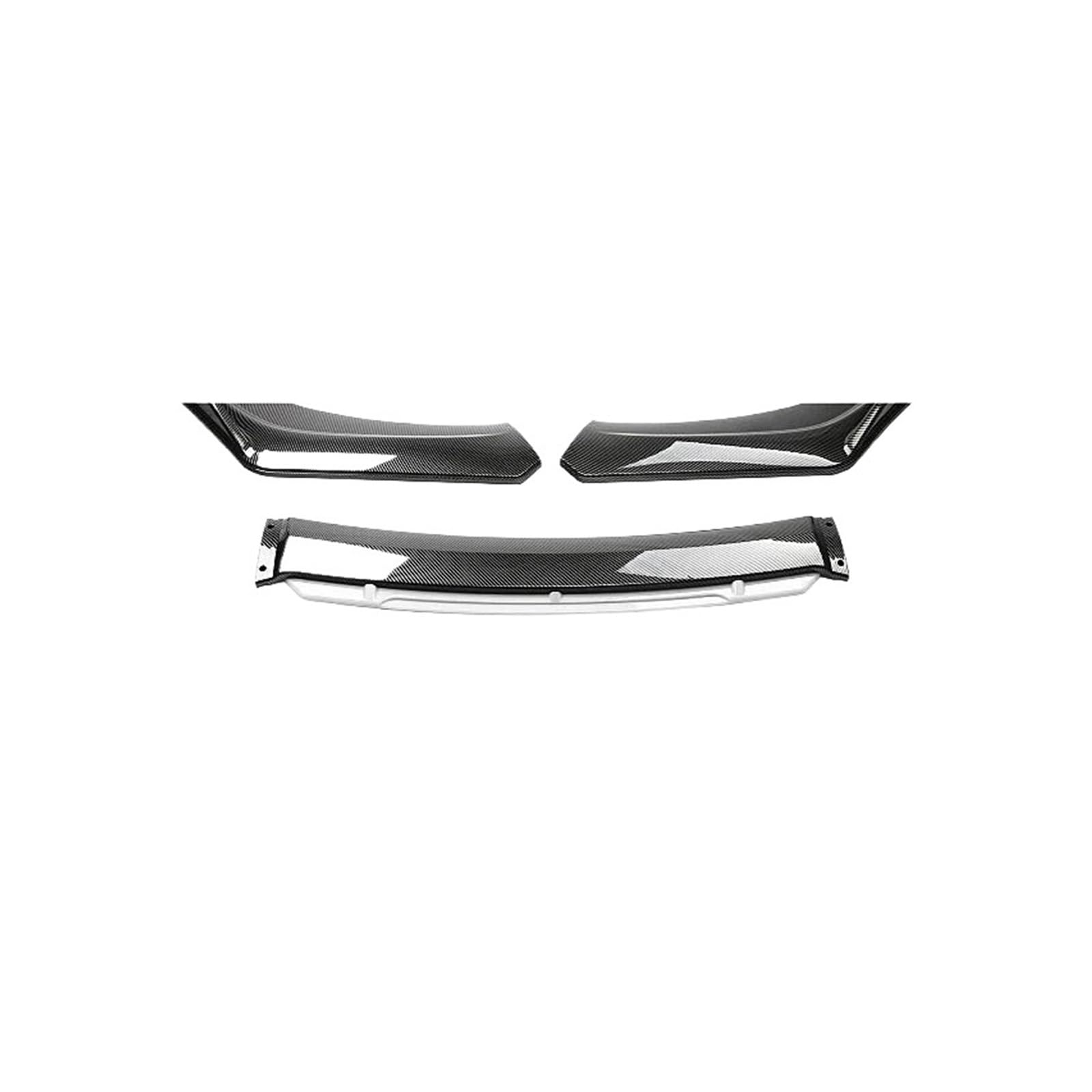 Frontstoßstange Spoiler Für A3 Für A4 Für A6 Für Q3 S3 S4 S6 B6 B7 B8 B8.5 Limousine Frontschürze Lippe Kinn Spoiler Splitter Diffusor Bodykit Universal Frontstoßstange Lip(Carbon White) von Cvgffs