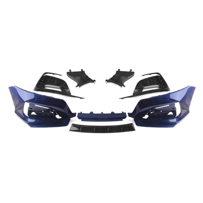 Frontstoßstange Spoiler Für Accord 10th 2018 2019 2020 2021 Auto Gehäuse Ansaughaube Splitter Spoiler Kit Frontstoßstange Surround Molding Trim Abdeckung Frontstoßstange Lip(Blau) von Cvgffs