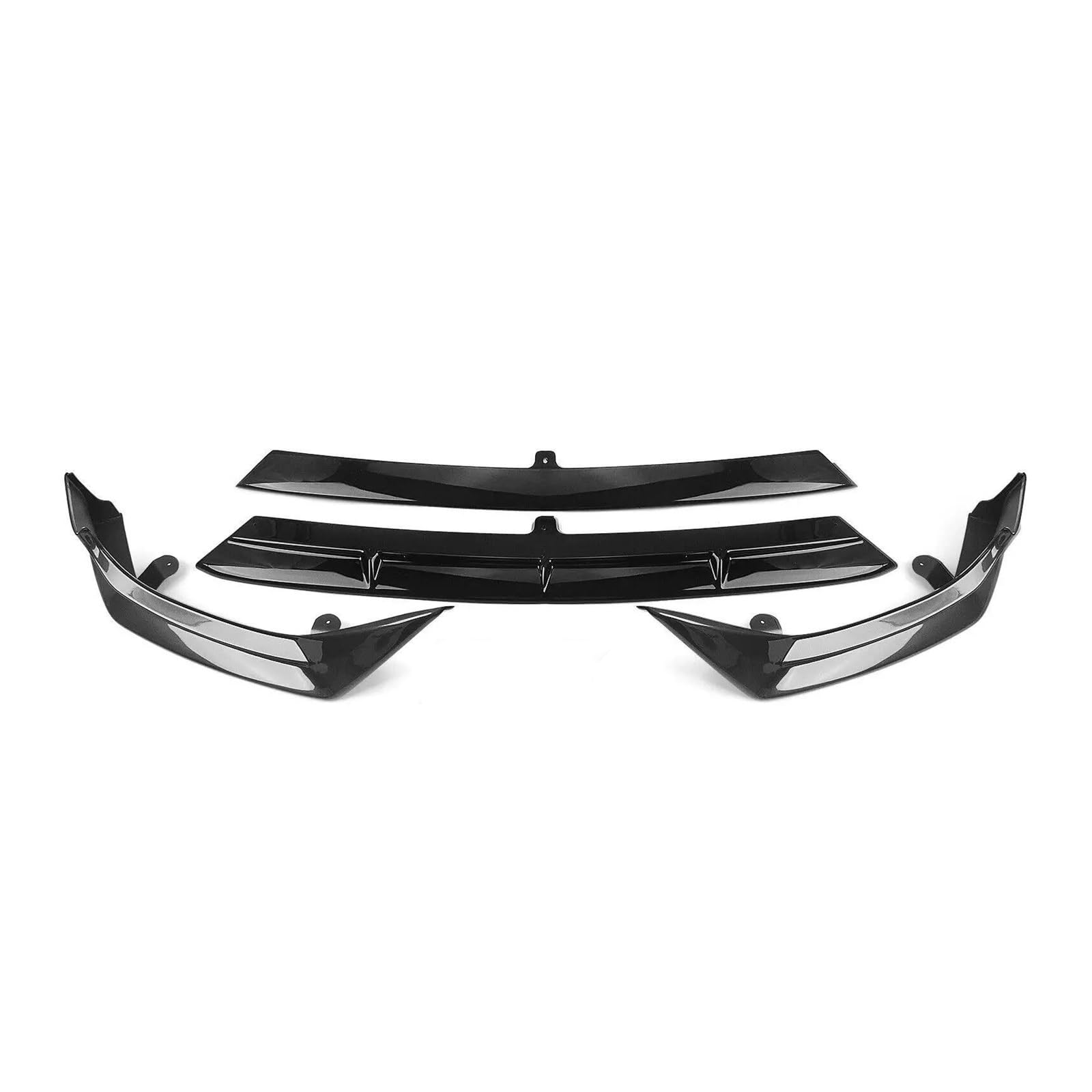 Frontstoßstange Spoiler Für Benz Für C Klasse W206 Sport 2022-2023 C300 Glanz Schwarz Front Stoßstange Spoiler Lip Blade + Untere Seite Splitter Abdeckung Frontstoßstange Lip(Grau) von Cvgffs