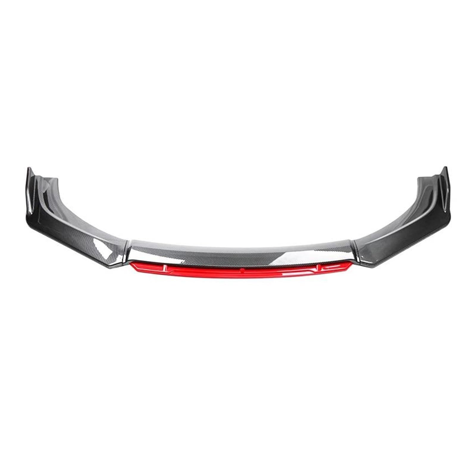 Frontstoßstange Spoiler Für Hyundai Für Genesis Coupe 04-13 ABS Sport Kit Zubehör Auto Vorderen Stoßfänger Split Lip Body Kit Spoiler Racing Separator Diffusor Frontstoßstange Lip(Fake Carbon red) von Cvgffs