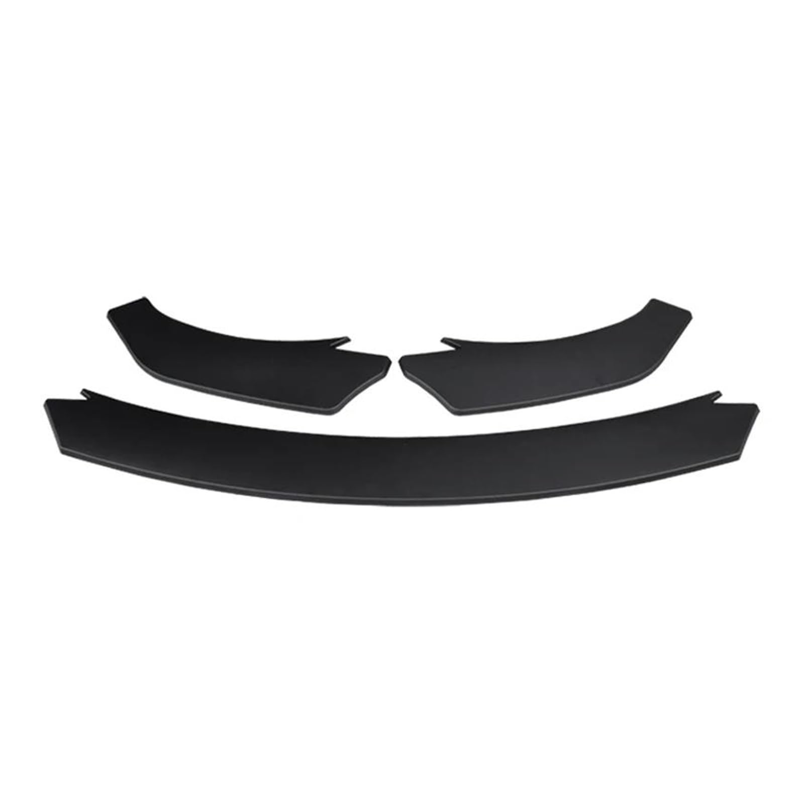 Frontstoßstange Spoiler Für Jaguar Für F-Type 2013-2019 3-teiliges Frontstoßstangenlippen-Bodykit Spoilerdiffusor Deflektor Sportmodifikationszubehör Frontstoßstange Lip(Matte Black) von Cvgffs