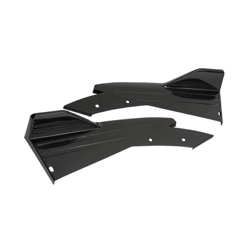 Frontstoßstange Spoiler Für Kia Für Forte Für Stinger Für Optima 2010-2022 Auto Heckspoiler Frontspoilerlippe Splitter Diffusor Body Kit Seitenschwellerschutz Frontstoßstange Lip(Schwarz) von Cvgffs