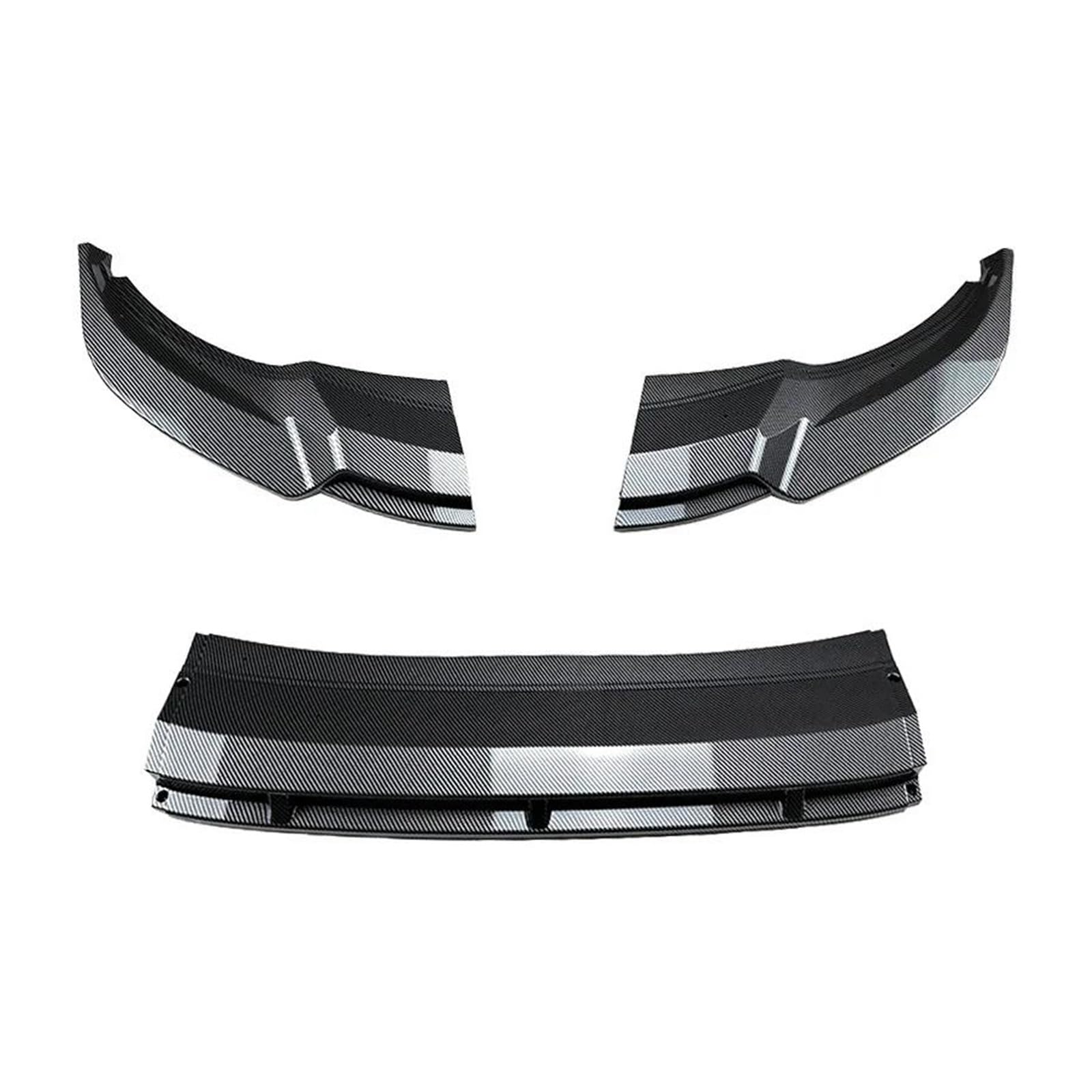 Frontstoßstange Spoiler Für VW Für Tiguan Für Rleitung 2021 2022 2023 Auto Front Stoßstange Lip Splitter Diffusor Körper Kits Spoiler Stoßstange Wache Protector Frontstoßstange Lip(Carbon Look) von Cvgffs