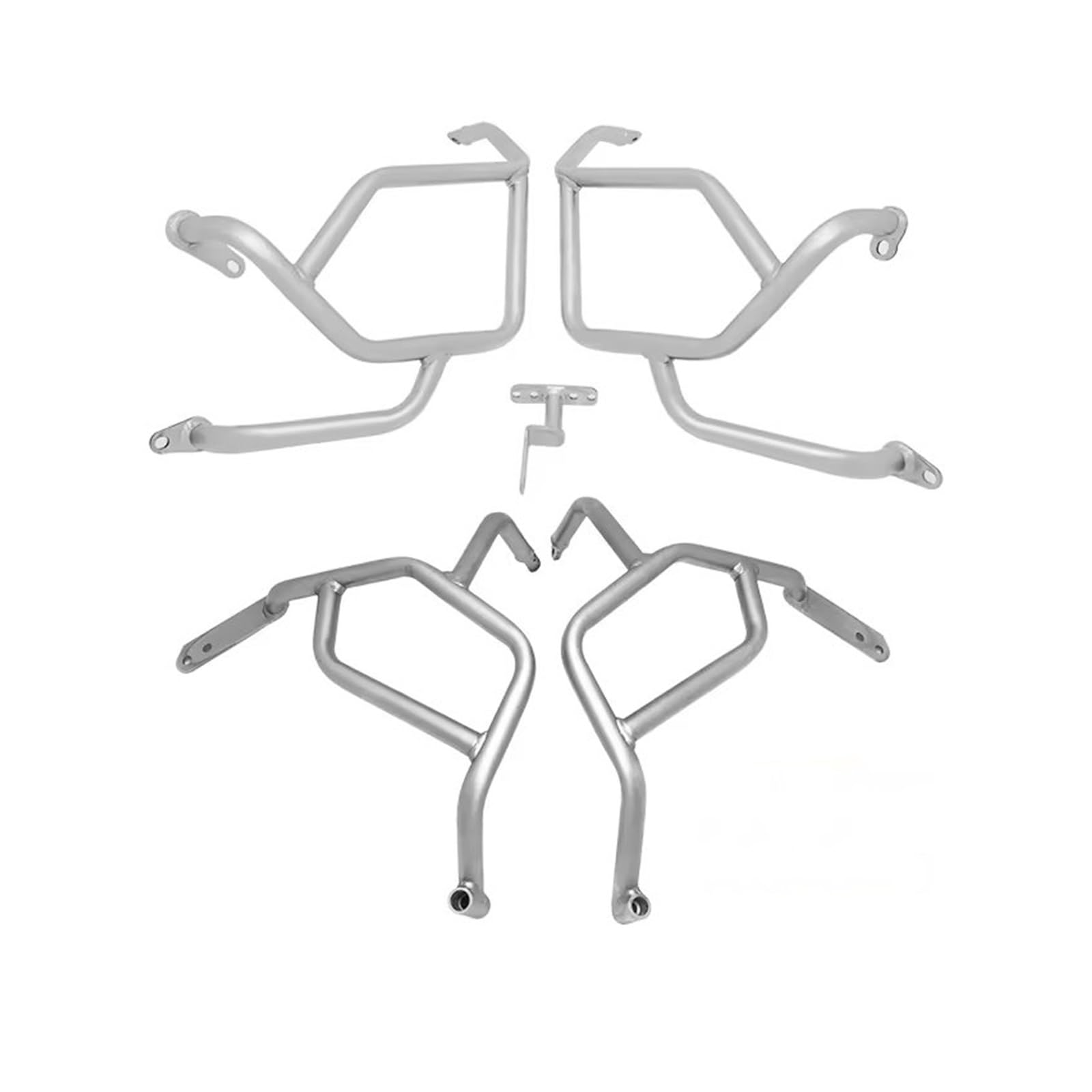 Motorbike Sturzbügelschutz Für Tenere700 Für XT700Z 2019 2020 2021 2022 2023 Edelstahl Oberen Und Unteren Crash Bar Motor Schutz Stoßstange Schutz Autobahn-Sturzbügel von Cvgffs