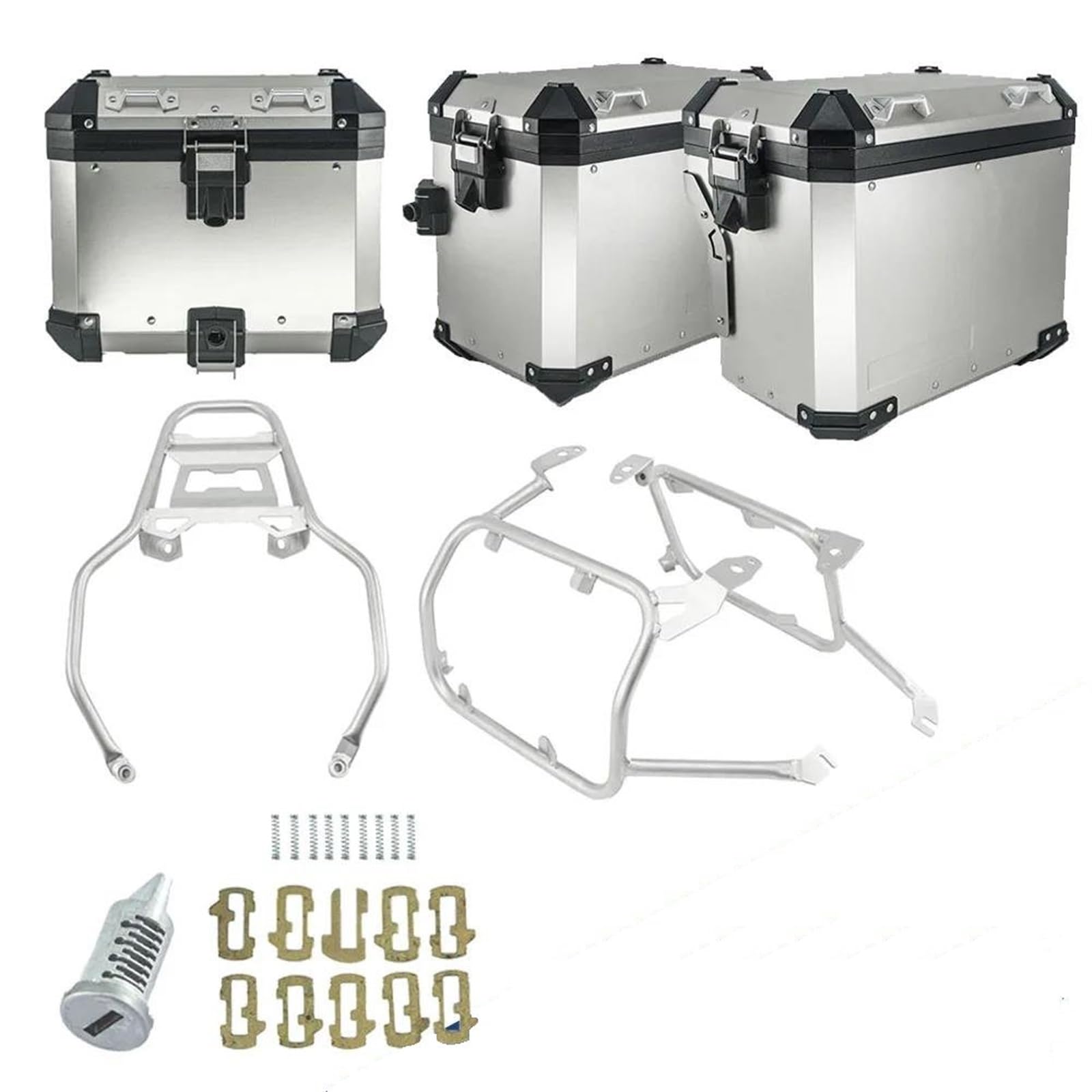 Motorrad Heckgepäckträger Für PAN America 1250 S PA1250 S Aluminium Box Gepäck Rack PANAMERICA1250 2021 2020 Schwanz Fall Pannier Sattel Halter Hinterradgepäckträger(SL 3 Box SL Rack) von Cvgffs