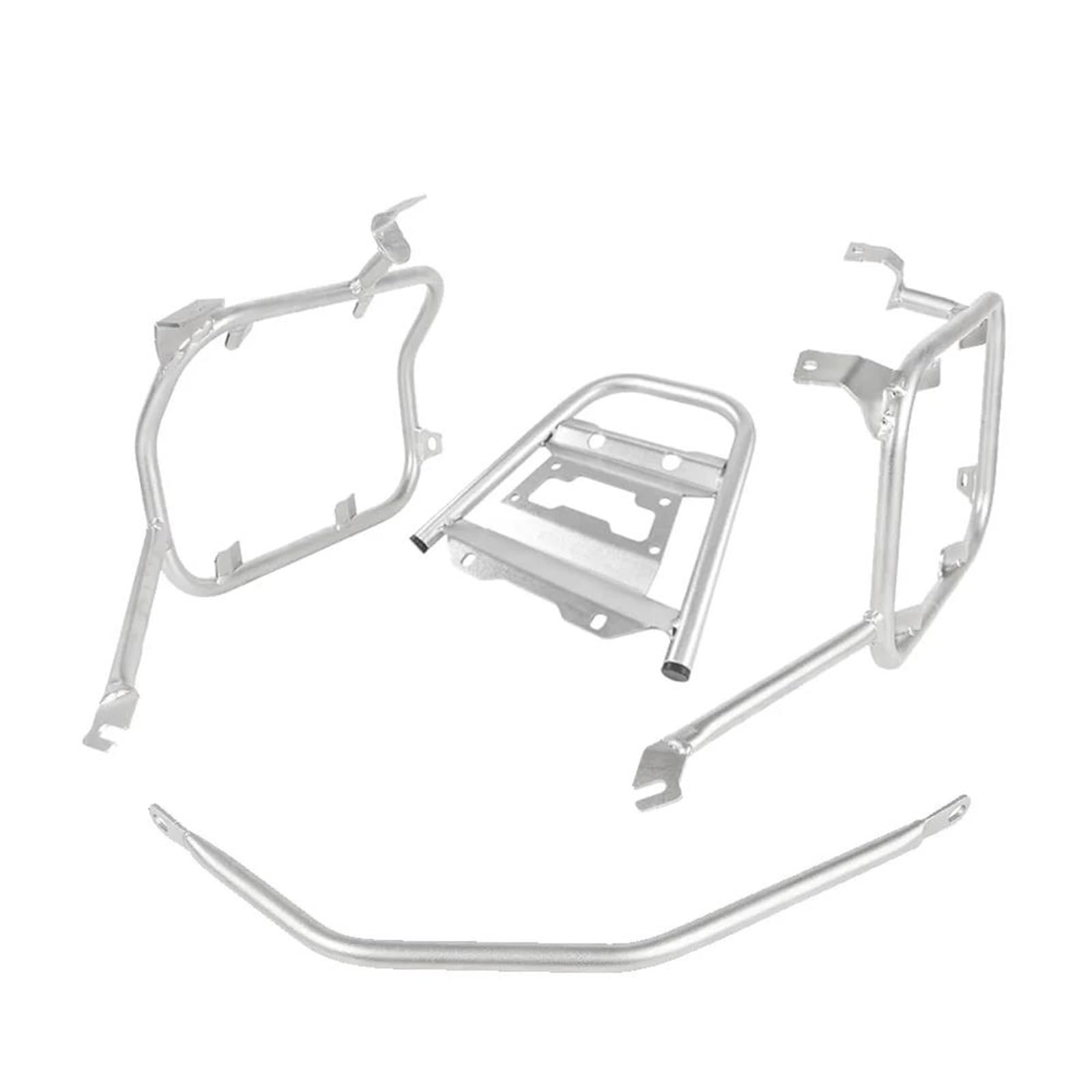 Motorrad Heckgepäckträger Hinten Gepäck Rack Für CRF1100L Afrika Twin Abenteuer Sport 2020-2023 Motorrad Stamm Fall Packtaschen Sattel Halterung Hinterradgepäckträger(Silver One Set) von Cvgffs