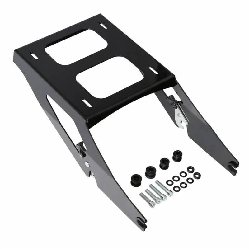 Motorrad Heckgepäckträger Motorrad Zwei Up Mount Rack Gepäck Rack Für Softail Sport Glide FLSB 2018 2019 2020 2021 2022 Hinterradgepäckträger(Schwarz) von Cvgffs