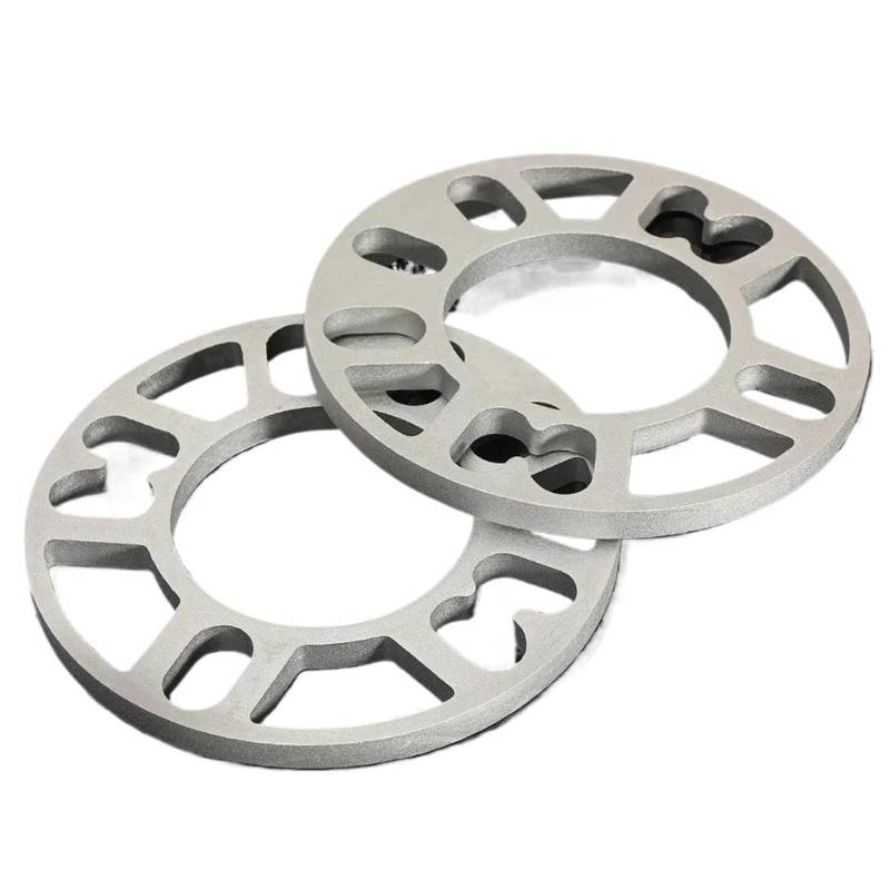 Rad Distanzscheiben 2 STÜCKE 3/5/8/10mm Dicke Universal Aluminiumlegierung 4 Und 5 Lug Rad Spacer Dichtung Für Auto Auto Spurverbreiterungen(2PCS 3MM) von Cvgffs