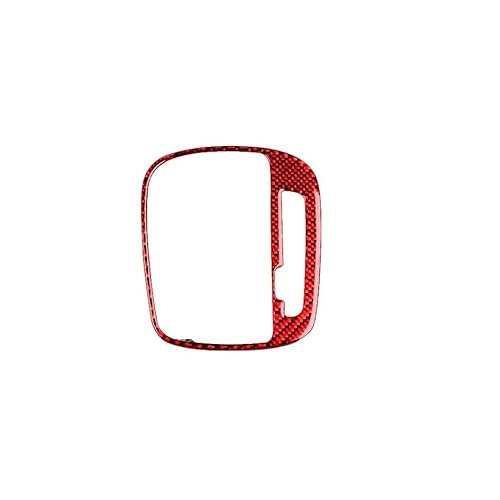 Schalttafelabdeckung Trims Für A3 S3 8P 2006-2007 Kohlefaser-Automatik-Schalthebelabdeckung Dekorativer Auto-Innendekorationsaufkleber Panel Schutz Rahmen Trim Aufkleber(Red11) von Cvgffs