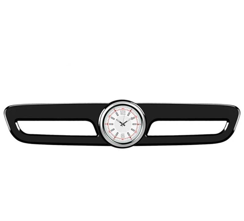 Schalttafelabdeckung Trims Für Benz Für GLC/C/E Klasse W205 W213 X253 2015-2022 Center Konsole Getriebe Klimaanlage Quarz Uhr Uhr Panel Schutz Rahmen Trim Aufkleber(White A) von Cvgffs