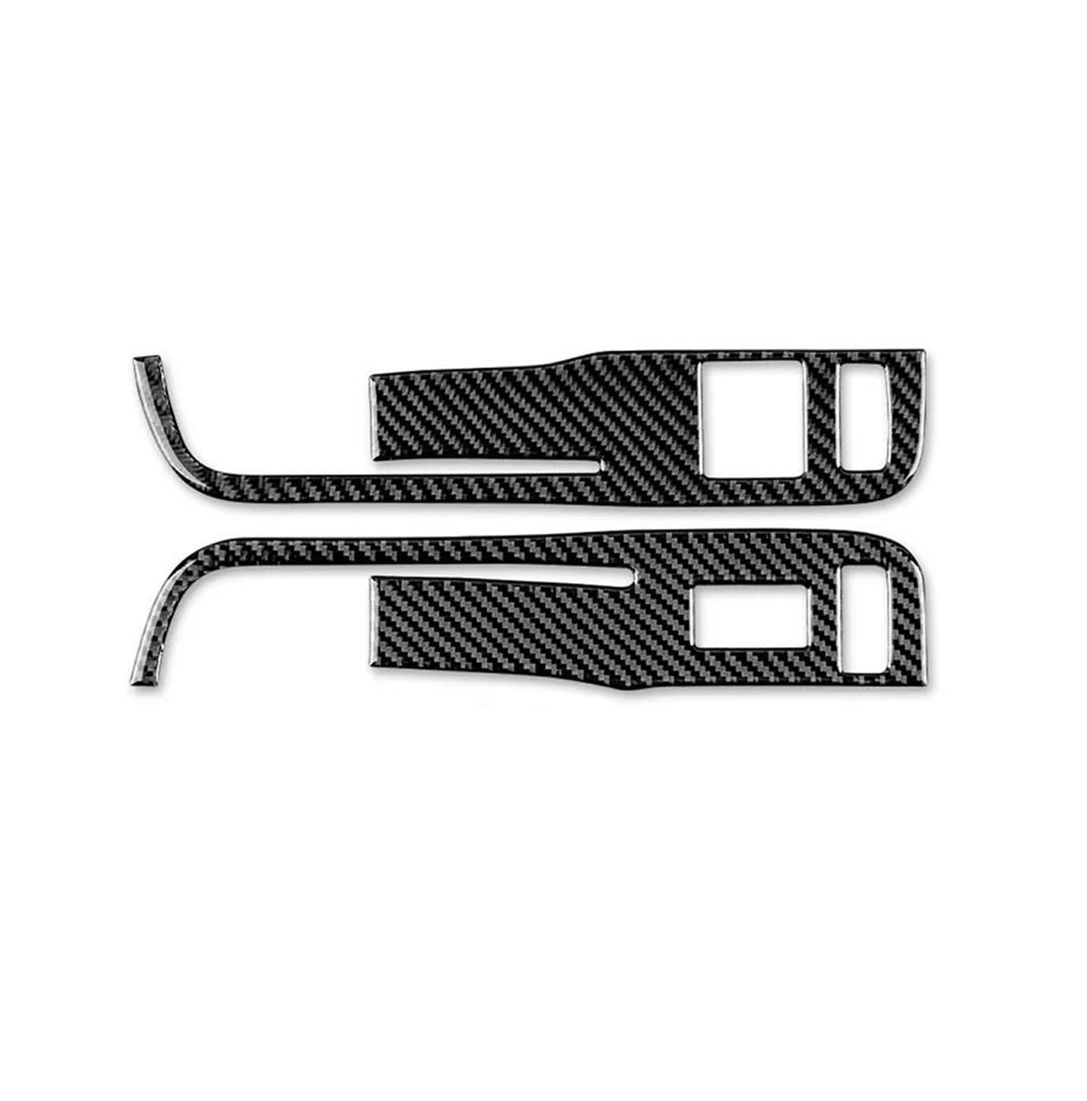 Schalttafelabdeckung Trims Für Chevrolet Für Camaro 2010-2015 Auto Carbon Faser Aufkleber Fensterheber Bedienfeld Dekoration Abdeckung Trim Panel Schutz Rahmen Trim Aufkleber(Black Stickers A) von Cvgffs