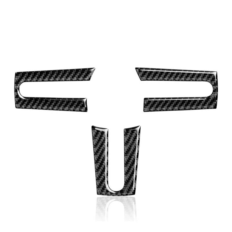 Schalttafelabdeckung Trims Für Ford Für Mustang 2005-2009 Carbon Fiber Auto Lenkrad Abdeckung Aufkleber Trim Innen Zubehör Panel Schutz Rahmen Trim Aufkleber von Cvgffs