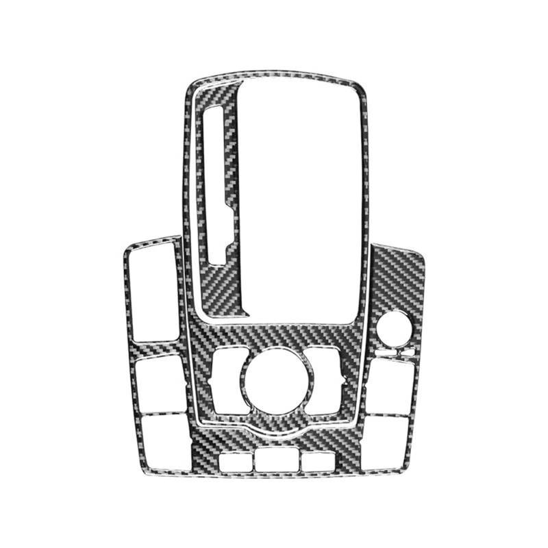 Schalttafelabdeckung Trims Für Q7 2007-2015 Carbon Fiber Getriebe Shift Zigarettenanzünder Panel Dekorative Aufkleber Panel Schutz Rahmen Trim Aufkleber(Style B) von Cvgffs